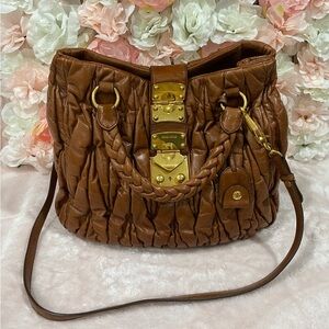 Miu Miu Matelasse Hobo Bag